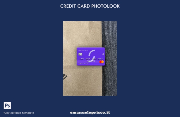 stile verificato Modello frontale photolook mastercard della banca Starling del 